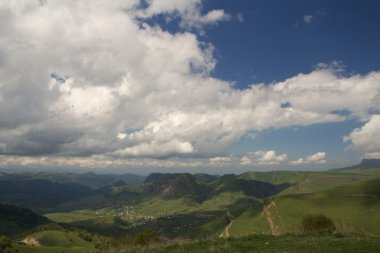 Mountain pass Kum-Bashi. Karachay-Cherkess Republic.