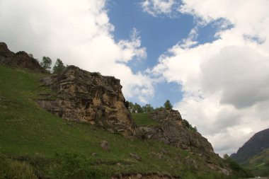 Mountain pass Kum-Bashi. Karachay-Cherkess Republic.