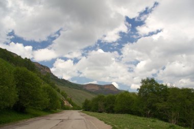 Mountain pass Kum-Bashi. Karachay-Cherkess Republic.