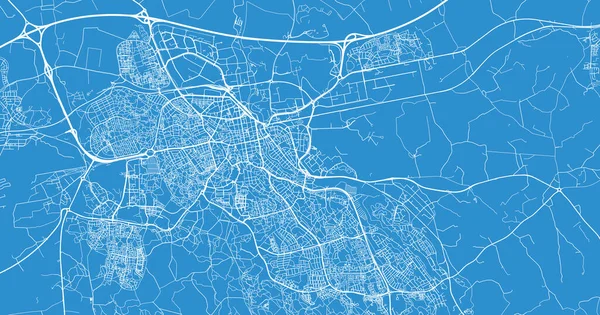 Mapa urbano de Linkoeping, Suecia, Europa — Vector de stock