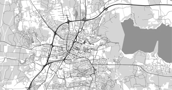 Mapa da cidade de vector urbano de Orebro, Suécia, Europa — Vetor de Stock