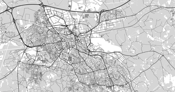 Mapa da cidade de vetores urbanos de Linkoeping, Suécia, Europa — Vetor de Stock