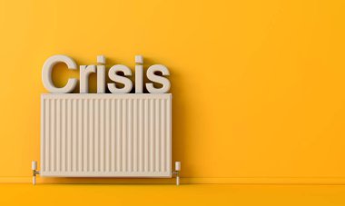 Radyatör ısıtıcısı ve üstünde 