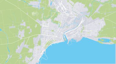 Marirpol 'ün şehir haritası, Ukrayna, Avrupa