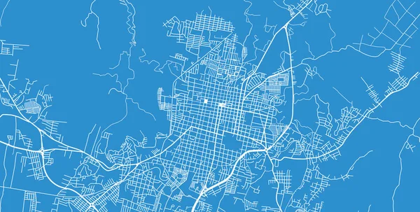 Urban vector city map of Santa An, California , United States of America — Stock Vector