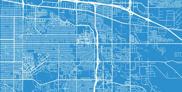 Urban vektorová mapa města Aurora, Colorado, Spojené státy americké — Stockový vektor