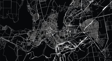 Kryvyi Rih 'in şehir haritası, Ukrayna, Avrupa