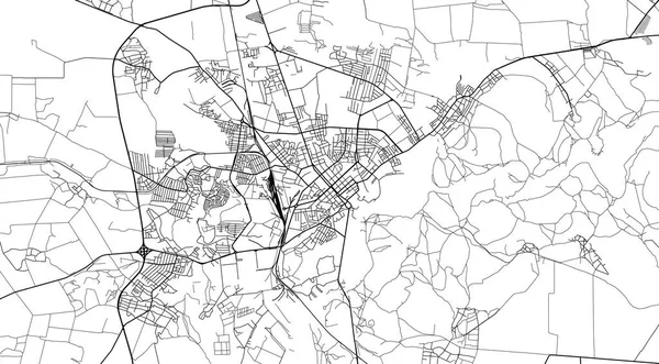 チェルニヒフ、ウクライナ、ヨーロッパの都市ベクトル都市地図 — ストックベクタ