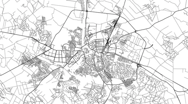 Urban vector city map of Vinnytsia, Ουκρανία, Ευρώπη — Διανυσματικό Αρχείο