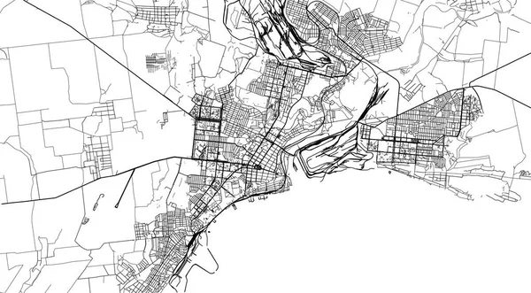 План города, Украина, Европа - Городская векторная карта Марирполь — стоковый вектор