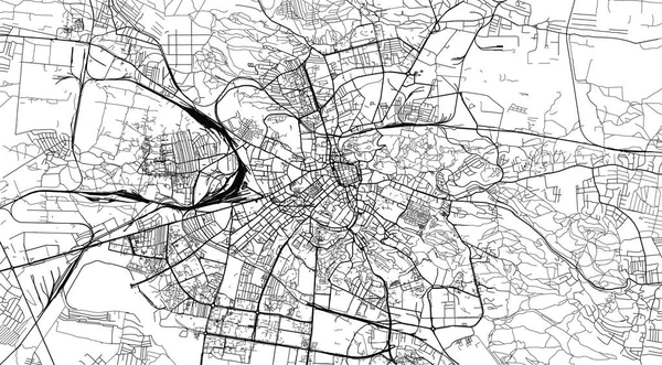 Mapa urbano de Lviv, Ucrania, Europa — Archivo Imágenes Vectoriales