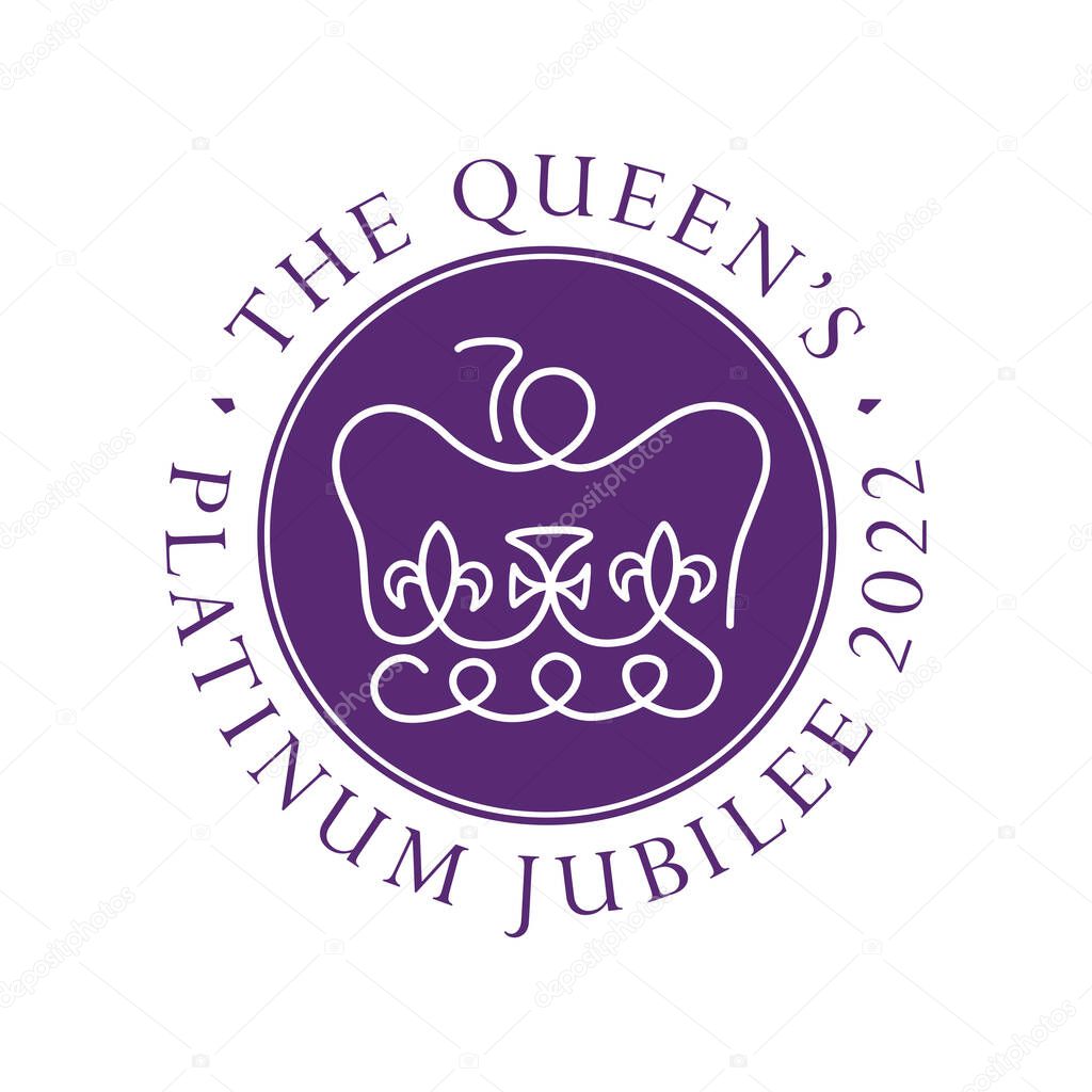 The Queens Platinum Jubilee anniversary celebration background
