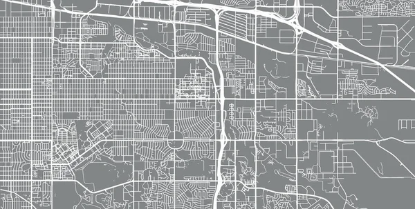 Mapa Urbano Aurora Colorado Estados Unidos América — Vector de stock