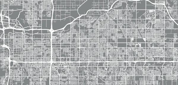 Urban Vector Mapa Města Mesa Arizona Spojené Státy Americké — Stockový vektor