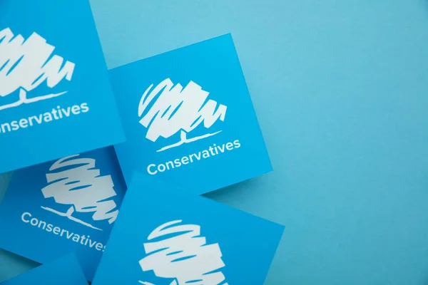 London Inggris Juli 2022 Logo Partai Politik Britania Raya Konservatif — Stok Foto