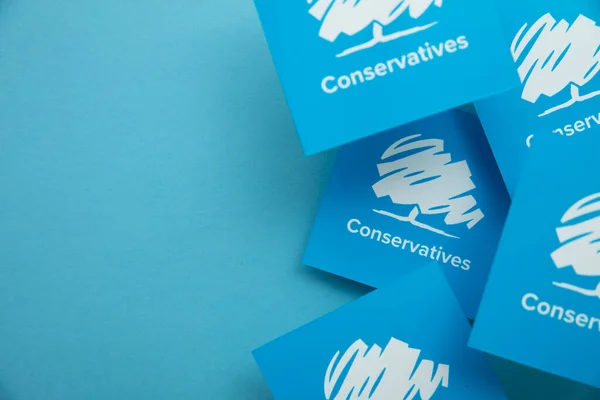 London July 2022 Conservative United Kingdom Political Party Logo Blue — Zdjęcie stockowe