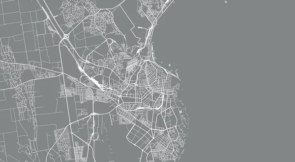 Mapa Cidade Vetores Urbanos Odessa Ucrânia Europa — Vetor de Stock