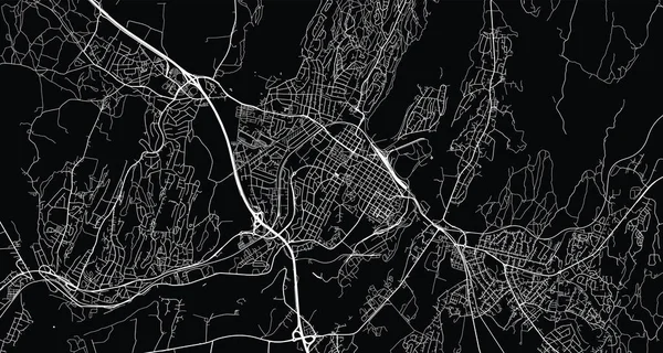 Urban Vector City Map Sarpsborg Norway Europe — ストックベクタ