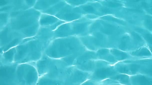 Blue Rippled Water Swimming Pool Background — Stockvideo