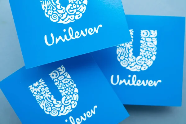 London August 2022 Unilever Company Logo Unilever Multinational Consumer Goods — Zdjęcie stockowe