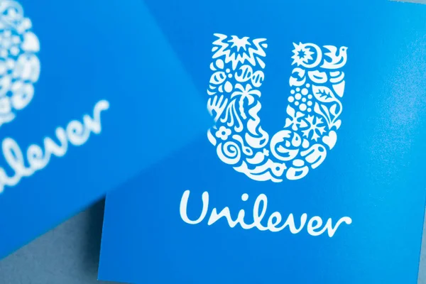 London August 2022 Unilever Company Logo Unilever Multinational Consumer Goods — Zdjęcie stockowe