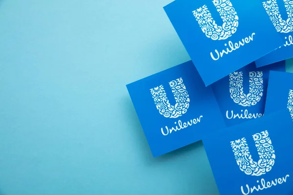 London August 2022 Unilever Company Logo Unilever Multinational Consumer Goods — 图库照片