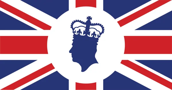 London Großbritannien September 2022 Seitenprofil Silhouette Von König Karl Iii — Stockvektor