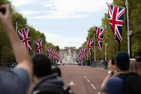 Londres Reino Unido Setembro 2022 Vista Para Palácio Buckingham Após — Fotografia de Stock