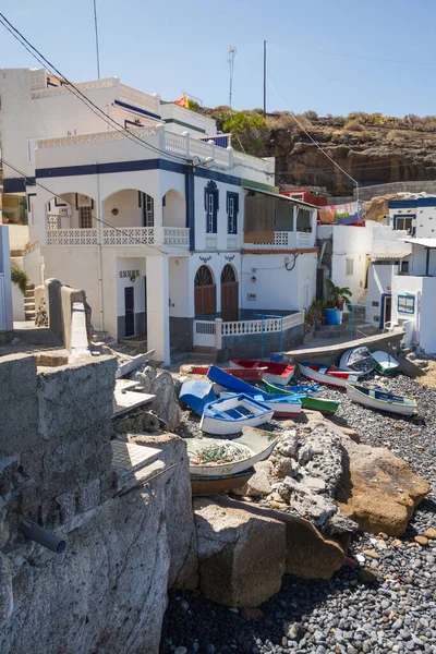 Fishermen Cove Artisanal Fishing Boats Barred Pebble Beach Fishermen Houses Royalty Free Stock Photos