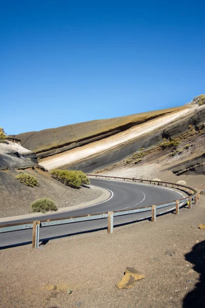 Landscape Rock Formation Created Application Washes Different Colors Curve Baticano — Photo