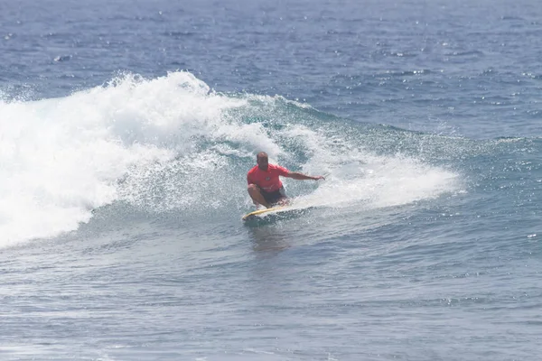 Tenerife Spain August 2013 Open Shot Boy Competing Men Bodyboard — Foto Stock