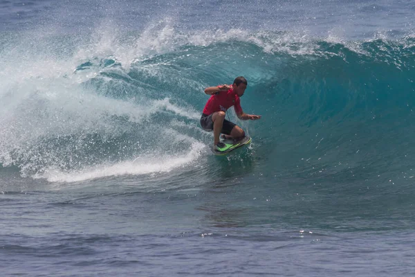 Tenerife Spain August 2013 Open Shot Boy Competing Men Bodyboard — Foto Stock