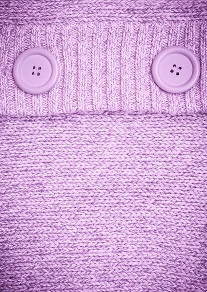 Background with Knitted lilac sweater with buttons — Stock Image Background with Knitted lilac sweater with buttons Stock Image