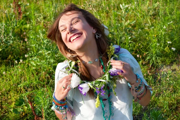 Porträt glücklich lacht Frauen — Stockfoto