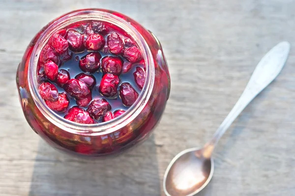 Sweet preserve of red berry — Stock Photo, Image