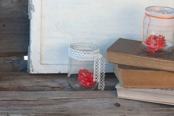 Pigmentato sui vecchi libri e tavole — Foto Stock