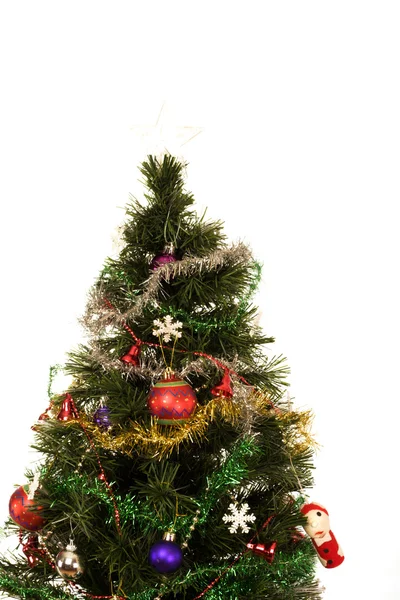 Decorated Christmas tree — Stock Photo, Image