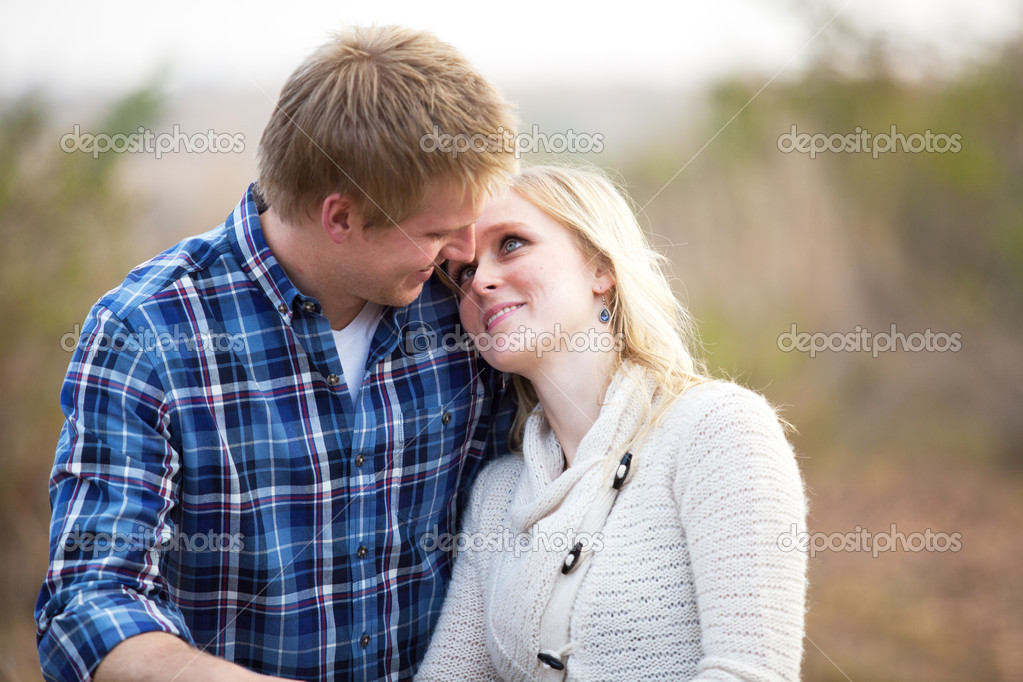 Young couple looking lovingly at each other