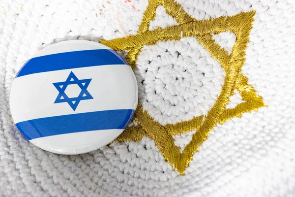 Israeli Button Kippa — Stock Photo, Image