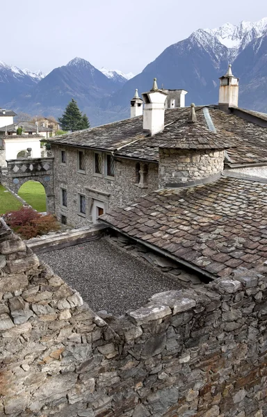 Starý klášter v monastero di berbenno, valtellina, Itálie — Stock fotografie
