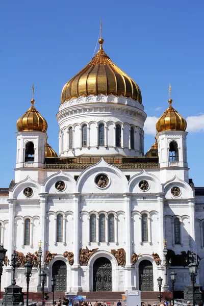 Świątynia Chrystusa Zbawiciela w Moskwie — Zdjęcie stockowe