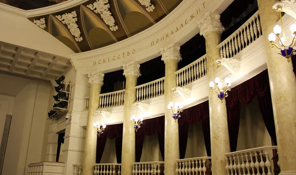 L'interno del teatro barocco — Foto Stock