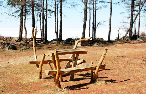 Fritid för turister på Bajkalsjön — Stockfoto