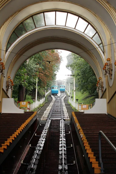 Ferrovia funicular — Fotografia de Stock