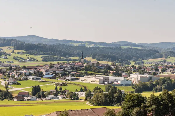 オーストリアの北部観光コミュニティ Ulrichsberg 牧歌的な農村コミュニティ オーストリア — ストック写真