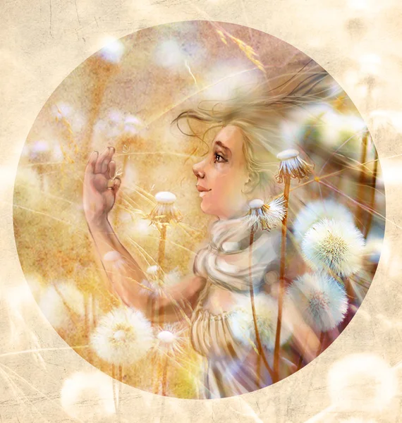 dandelions kızla