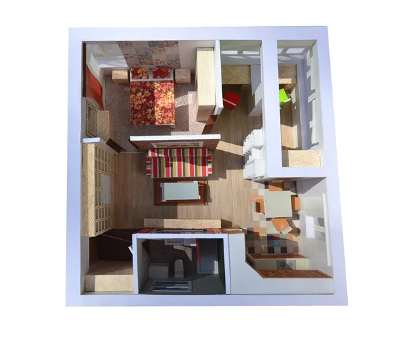 Model van het appartement — Stockfoto