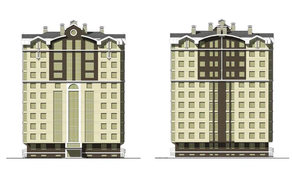 Meerdere verdiepingen modern huis 2 — Stockfoto