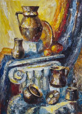 Natürmort keramicheskh damarların