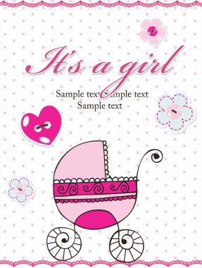 bebek duyuru kartı.